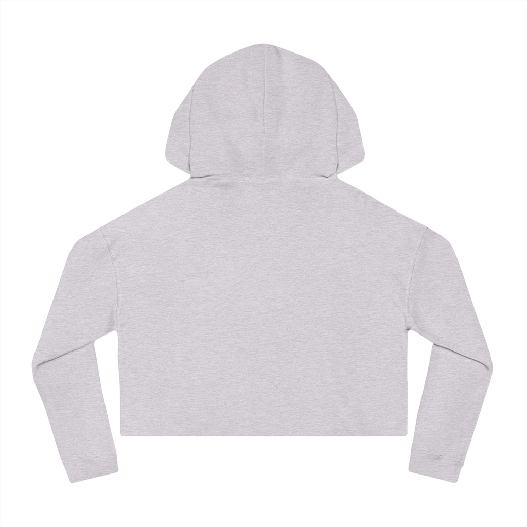 Cute Determined "Sabrina" Spookie Cropped Hoodie – Kawaii Bow Graphic Women’s Sweatshirt