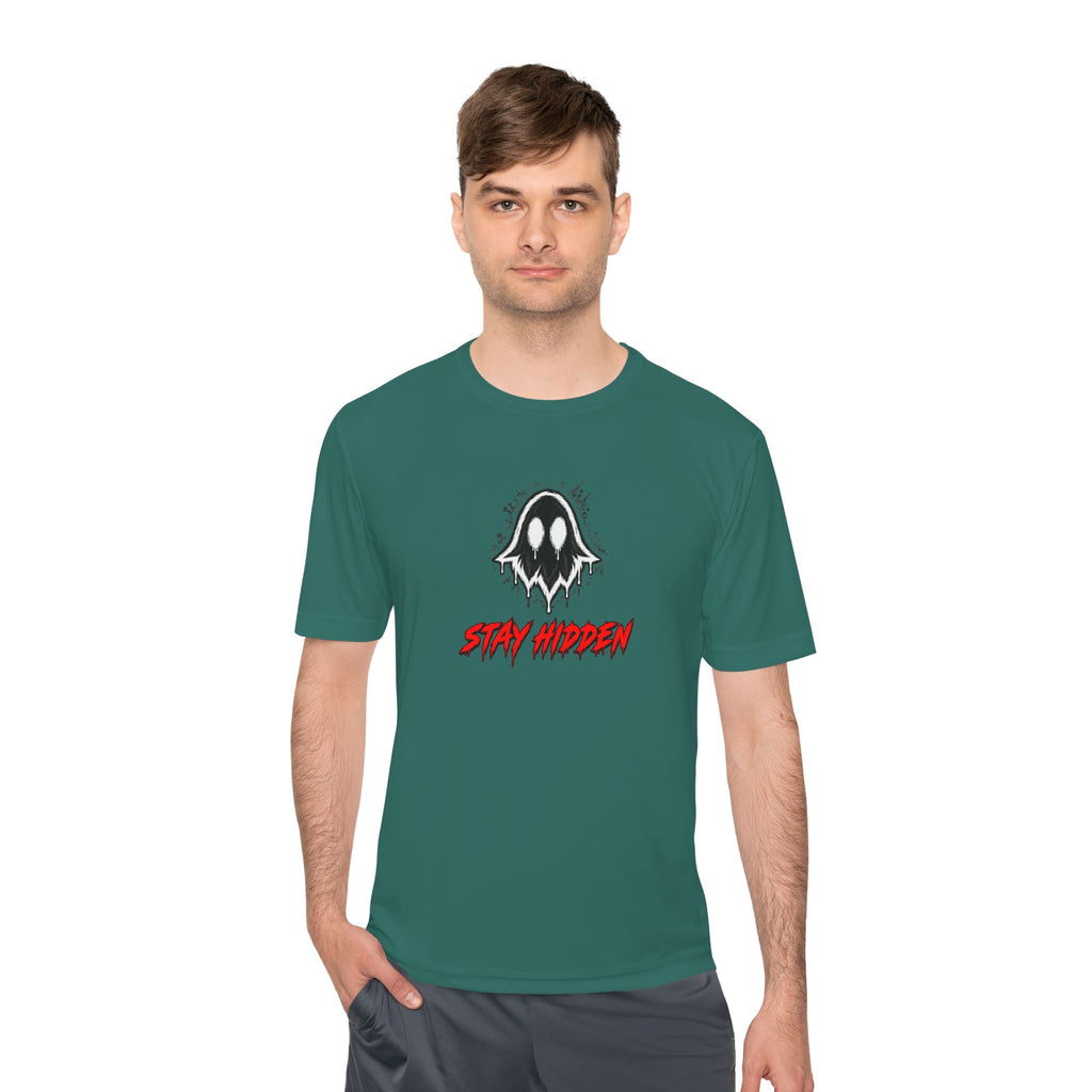 Men's "Stay Hidden" Ghostlink Tee — Moisture-Wicking Graphic Shirt