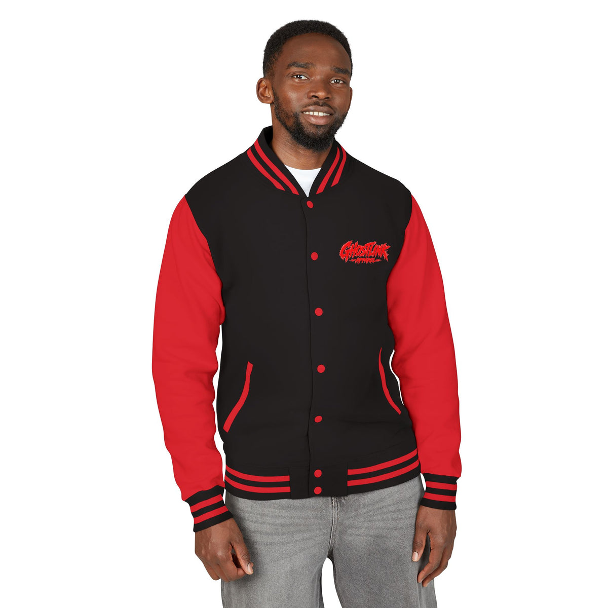 Mens "Ghostlink" Heavyweight Letterman Jacket