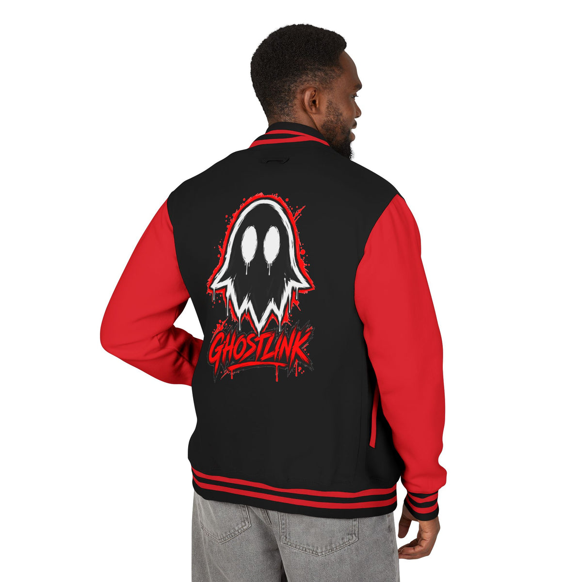 Mens "Ghostlink" Heavyweight Letterman Jacket