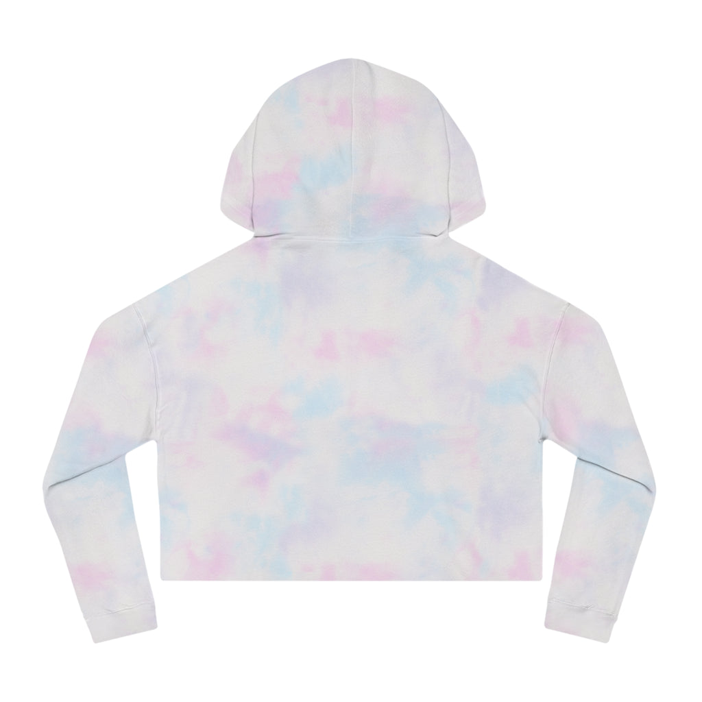 Cute Determined "Sabrina" Spookie Cropped Hoodie – Kawaii Bow Graphic Women’s Sweatshirt