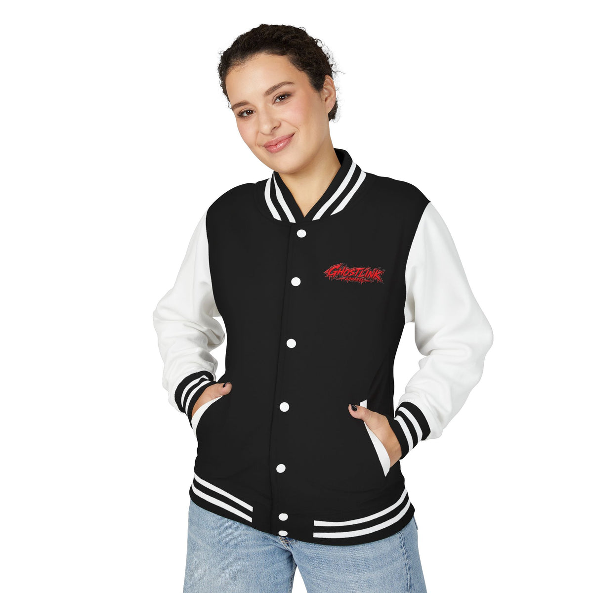 Womens "Ghostlink" Heavyweight Letterman Jacket