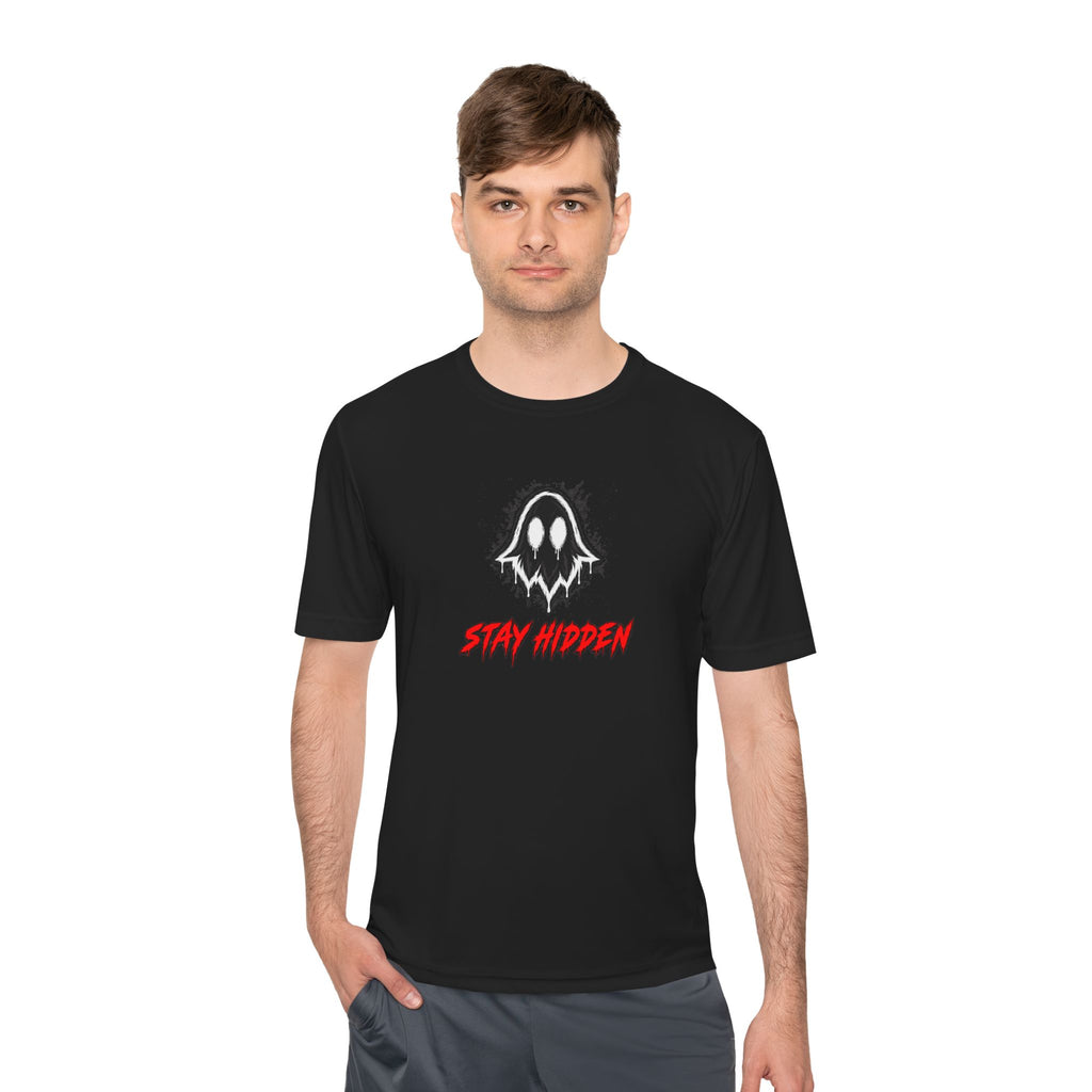 Men's "Stay Hidden" Ghostlink Tee — Moisture-Wicking Graphic Shirt