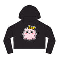 Sad "Daisy" Spookie Cropped Hoodie — Cute Kawaii Bow Graphic Sweatshirt for Women