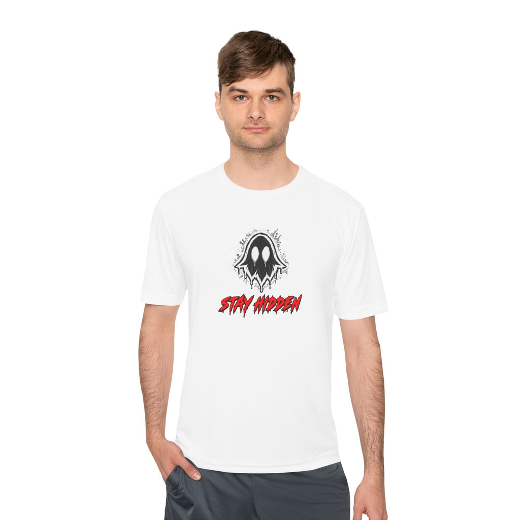 Men's "Stay Hidden" Ghostlink Tee — Moisture-Wicking Graphic Shirt