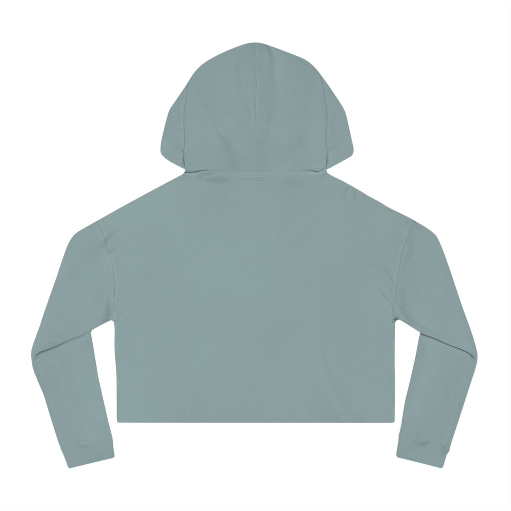 Cute Determined "Sabrina" Spookie Cropped Hoodie – Kawaii Bow Graphic Women’s Sweatshirt