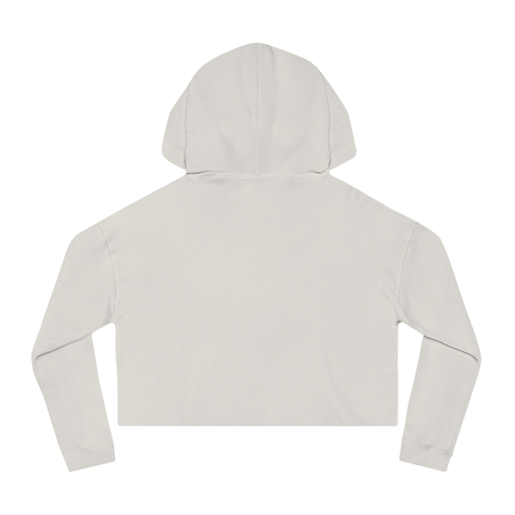 Cute Determined "Sabrina" Spookie Cropped Hoodie – Kawaii Bow Graphic Women’s Sweatshirt
