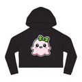 Happy "Penelope" Spookie Cropped Hoodie – Cute Kawaii Bow Graphic for Women